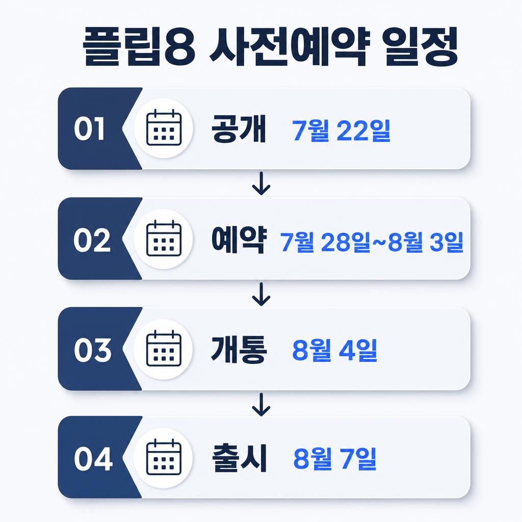 사전예약일정